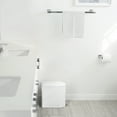 thumbnail image 2 of simplehuman 10 Liter / 2.6 Gallon Butterfly Lid Bathroom Step Trash Can, White Stainless Steel, 2 of 5