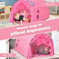 thumbnail image 4 of Costway Kids Bed Tent Play Tent Portable Playhouse Twin Sleeping w/ Carry Bag, 4 of 10