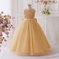 thumbnail image 6 of Little Girl Dresses Starry Sequin Evening Party Gown Elegant Girls Hawaiian Dress Size 8-9T, 6 of 9