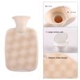 thumbnail image 3 of Bolsa de botella de agua caliente a prueba de frío para calentador de manos de 1000 ml con kit de cubierta (café oscuro) Tmvgtek Libre de BPA, 3 of 9