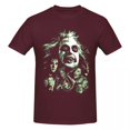 thumbnail image 3 of Camiseta de algodón de manga larga personalizada de la película B-Beetlejuice para hombre, estilo vintage, con fantasma espeluznante, 3 of 5