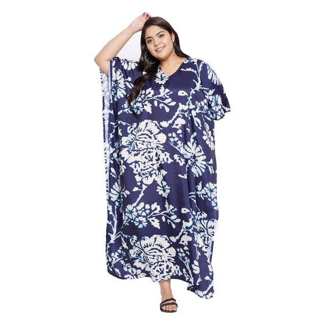 Caftans pour Femmes Longue Maxi Grande Taille Robe Caftans Manches 3/4 Robes pour Dames Filles en Ligne