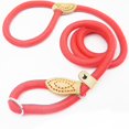 thumbnail image 1 of Dog Leash Slip Rope Lead Leash Heavy Duty Braided Rope Adjustable Loop Collar Training Leashes for Medium Large Dogs qym unisex, 1 of 2