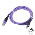 thumbnail image 6 of Moto G7 Power - Purple 6ft USB Cable, Type-C Charger Cord Power Wire USB-C Long Braided Fast Charge Sync for Motorola Moto G7 Power Phone, 6 of 6
