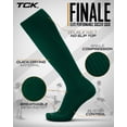 thumbnail image 2 of TCK Finale Solid Color proDRI Soccer Socks (S, Dark Green), 2 of 2