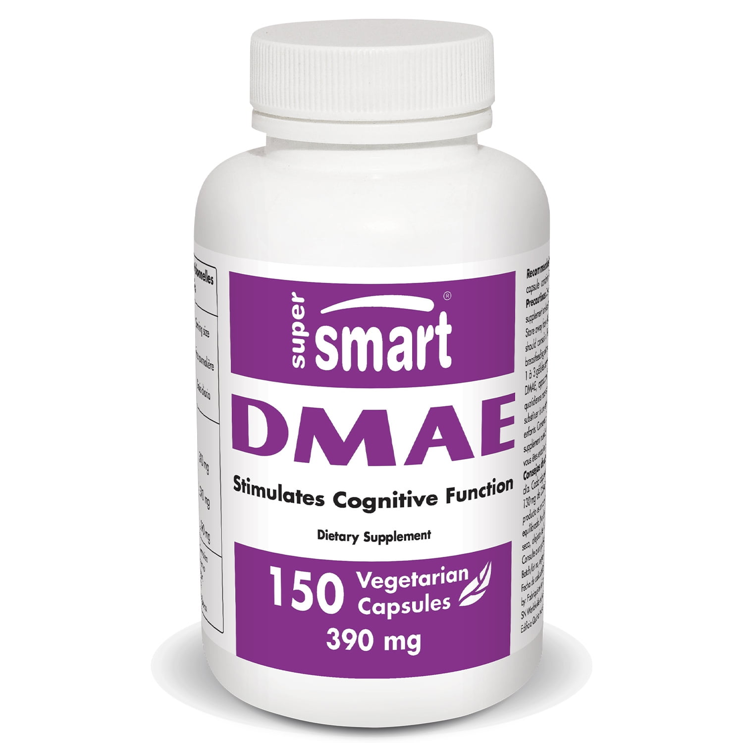 Supersmart DMAE Supplement (DiMethylAminoEthanol) 390 mg per Day