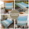 thumbnail image 6 of Colorful Stripe Tapestry for Bedroom Wall Hanging Tapestry, Modern Teal Blue Green Vertical Striped Ceiling Backdrop Tapestries Poster Blanket Wall Decor for Teens Room Living Room Dorm 55" x 73", 6 of 8