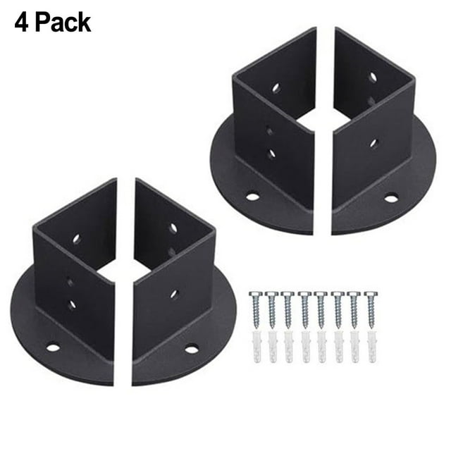 Bgsha Deck And Fence Installations Adjustable Post Base Fence Support Sturdy Construction User-Friendly Manual Versatile Applications