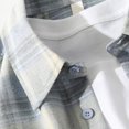 thumbnail image 4 of TIMIFIS Chemise Décontractée à Carreaux pour Homme, Boutonnée, Coton, Manches Longues, Col Rabattu, Blouse Chemise avec Poche, 4 of 5