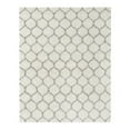 thumbnail image 3 of Unique Loom Trellis Shag Collection Area Rug - Ruby (7' 10" x 10' Rectangle Ivory/Gray), 3 of 11