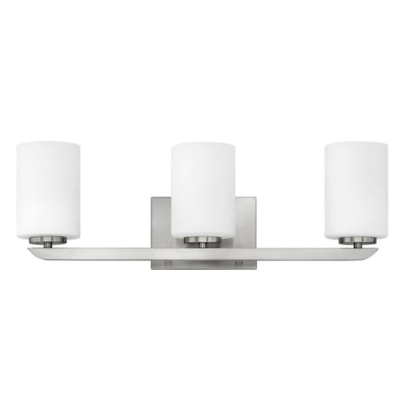 55023BN Hinkley Lighting Kyra - 3 Light Bath Vanity-Brushed Nickel Finish