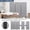 light gray, variant on 66" Sound Proof Dividers w/Wheels, Portable Office Wall Divider for Room Partition, Soundproof Room Divider Privacy Panel Partition Cubicle Wall Temporary Wall for Office (Dark, 3 Panel)