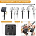 thumbnail image 3 of Fiudx Luces de Hongos, Decoración Solar para Jardín, Lámpara Exterior con Sensor Nocturno, Guirnalda de Luz Blanca Cálida, Ideal para Patios Románticos, Iluminación Ecológica, 8-12 Horas de Duración, 3 of 4
