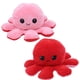 thumbnail image 5 of Muñeco de peluche de pulpo, peluche reversible, animal con tapa de doble cara, juguetes de regalo encantadores (rosa claro, rojo rosa, 20 x 10 cm), 5 of 14