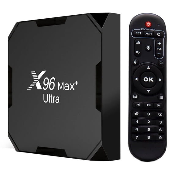 Amlogic S905X4 Android 11.0 TV Box X96 Max Ultra with 4GB RAM 64GB ROM 8K Ultra HD H.265 Dual Band WiFi 2.4GHz/5GHz BT 4.0 Media Box 100M LAN