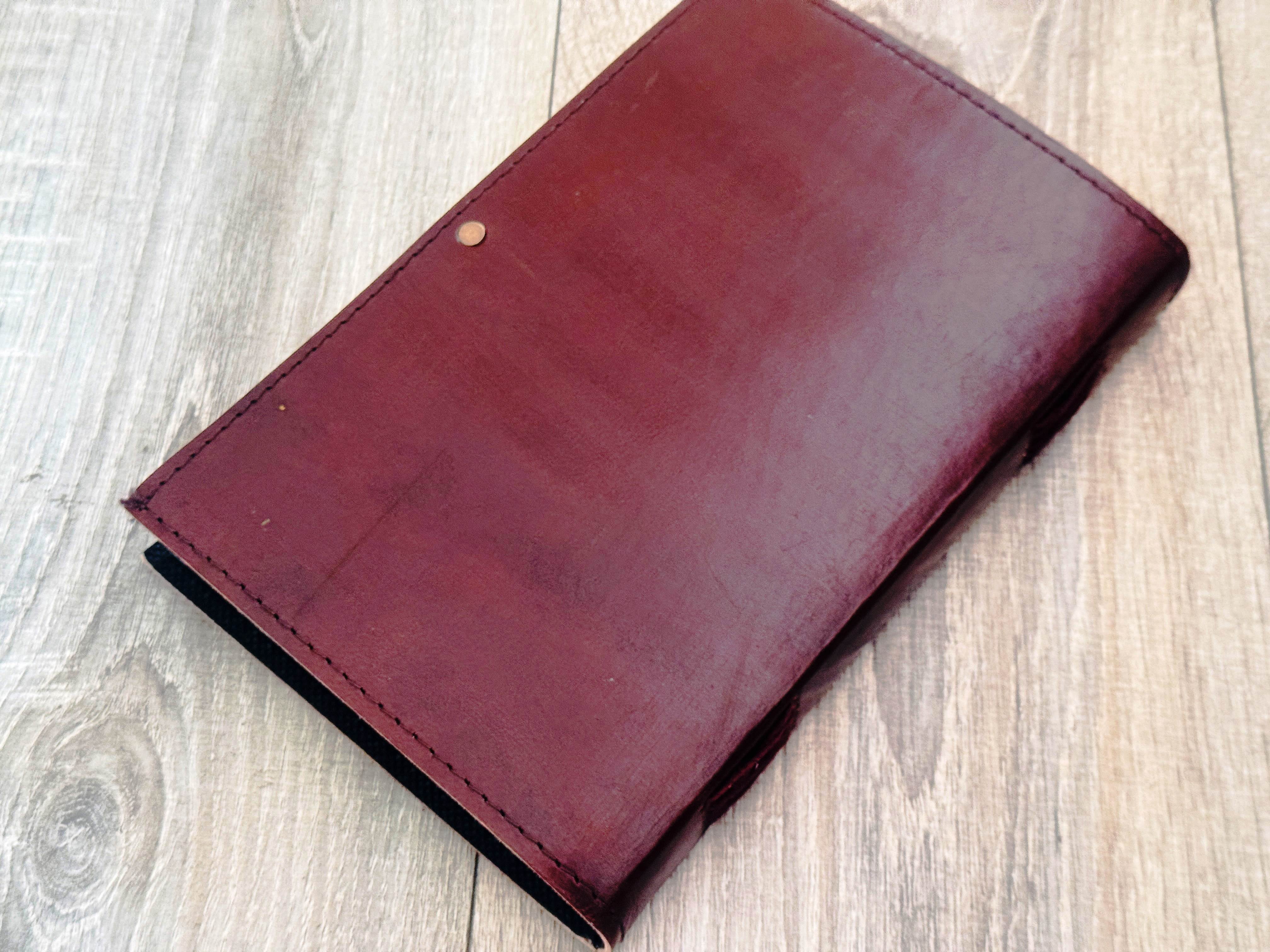 Quirky Craft Doors of Durin Embossed Brown Leather Bound Journal - 9 x 6 Size 200 Pages Writing Diary for Men & Women Book of Shadow