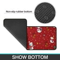 thumbnail image 6 of Red Christmas Snowman Pattern Kitchen Rugs Sets Of 2,Anti Fatigue Kitchen Mat Rugs Non Slip Washable,Decorative Kitchen Floor Mats for Kitchen,Sink,Laundry,17"X30"+17"X47", 6 of 7
