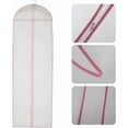 thumbnail image 6 of Wedding Dress Garment Bag - 71" Garment Bags for Travel & Hanging Clothes or Storage Preservation - Wedding Dress Bag for Gowns Long with 20" Gusset for Puffy Bridal Gowns Cover(Pink- 10 pcs), 6 of 9