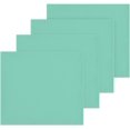 thumbnail image 2 of Cyan Color Washcloth 12x12in Set, 4 Pack Absorbent Cotton Towel Square Kitchen Dishes Towels, Soft Cleaning Face Hand Towel Fast Drying, 2 of 7