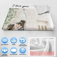 thumbnail image 5 of Personalised Blanket Custom with Picture Text Throw Blanket, Customized Photo Gift Birthday, Holiday, for Dad, Mom, Kids, Pet, Friends or Couples (1 Photo), 5 of 5