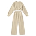 thumbnail image 3 of Admvng Travel Outfits for Women 2 Piece Sets Fall and Winter Casual Long Sleeved Sweater Trousers Two-piece Suit, Size S-2XL, 3 of 6