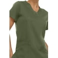 thumbnail image 5 of Medichic Women's Medical Scrubs Top - V-Neck 4-Way Stretch with 3 Pockets - Available in 20+ Colors, 5 of 6