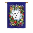 thumbnail image 2 of Breeze Decor 30091 Winter M Monogram 2-Sided Vertical Impression House Flag - 28 x 40 in., 2 of 7