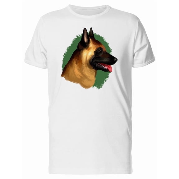 Watercolor Belgian Malinois Dog Tee Men's -Image by Shutterstock