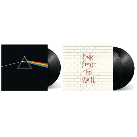 Pink Floyd Pink Floyd - Essential Vinyl Record Album Collection: The Dark Side of the Moon 50th Anniversary and The Wall - Music & Performance - Vinyl Records & LPs