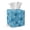 Blue Paw Bone Print, variant on COEQINE Napkin Tissue Box Holder PU Leather Easy Refill Cube Tissue Holder Organizer Decorative Accessories Ideal for Home Office RV Decoration, Gothic Sea Turtle