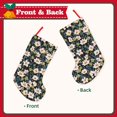 thumbnail image 2 of Lsque Flowers Pattern 18 Inch Christmas Stockings, Festive Holiday Stocking for Christmas Decorations Holiday Decor, 2 of 8