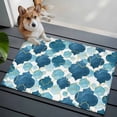 thumbnail image 3 of Area Rug 2 x 3 Ft, Blue Geometric Moroccan Indoor Accent Bathroom Rugs for Kitchen/Laundry Room, Abstract Art Blue Ombre Modern Washable Non-Slip Runner Floor Mat for Entryway, Living Room, 3 of 8