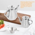 thumbnail image 4 of YISITIAN 500 ML Tea Pot, Stainless Steel Tea Kettle with Filter, Rustproof and Durable Water Kettle with Handle and Water Outlet Coffee Pot for Hotel Restaurant Home CJ919-9496, 4 of 8