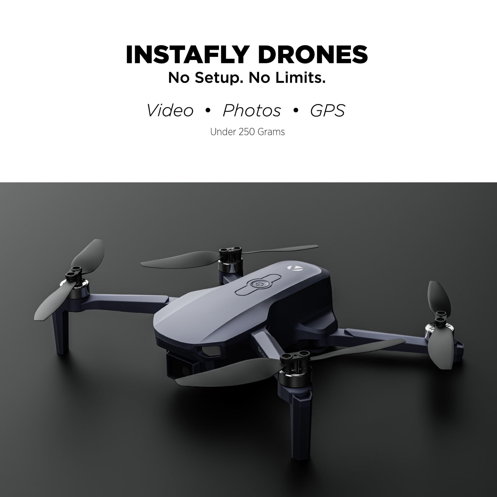 Vivitar Skyhawk GPS Foldable Video Drone with 2.7K HD Camera, 16-Minute Flight Time, Wireless Controller, Brushless Motors, and Travel Carry Case, Ideal for Aerial Photography &Video Recording
