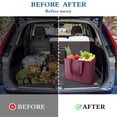 thumbnail image 5 of Reusable Grocery Shopping Bags 10 Pack Large Foldable Tote Bags Bulk,Eco Produce Bags with Long Handle for Shopping Groceries Clothes(5 Assorted Colors), 5 of 7