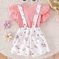 thumbnail image 6 of HCNTES Baby Doll Clothes Cute Pink Flower Dolls Overalls Lifelike Reborn Baby Doll Accessories with Headband and Socks for Realistic Dolls Girl, 6 of 7