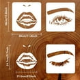 thumbnail image 3 of 3Pcs 3 Styles PET Hollow Out Drawing Painting Stencils for DIY Scrapbook Photo Album Eye Pattern 300x300mm 1pc/style, 3 of 9