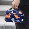 thumbnail image 2 of Dinosaur Waterproof Oxford Fabric Charger Organizer Storage Pouch Outdoor Small Storage Box, 5.9x9.44x3.14 in., 2 of 6