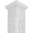 thumbnail image 4 of Ekena Millwork 12"W x 8'H Craftsman Classic Square Non-Tapered Riviera Fretwork Column w/ Tuscan Capital & Tuscan Base, 4 of 8