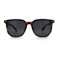 thumbnail image 3 of Gentlemanly Fancy Metal Hinge Oversized Thin Plastic Horn Rim Sunglasses Tortoise - Black, 3 of 8