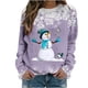 thumbnail image 2 of Pntutb Mujer Otoño e Invierno Impreso Camiseta Suelta Manga Larga Blusa Cuello Redondo Casual tops Pntutb Pntutb-2602, 2 of 6