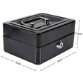 thumbnail image 3 of Caja de Efectivo Metálica Negro con Cerradura de Combinación Segura para Hogar, Negocios o Viajes, 3 of 8