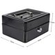 thumbnail image 3 of Caja de Efectivo Metálica Negro con Cerradura de Combinación Segura para Hogar, Negocios o Viajes, 3 of 8