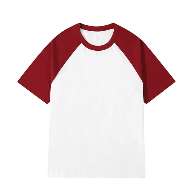 LUOGENLI T-shirts pour Homme pour Hommes T-Shirt Patchwork à Col Rond T-Shirt à Contraste de Couleurs Rétro à Épaules Lourdes T-Shirt Uni Ample à Manches Courtes 4TG T-shirts pour Hommes T-shirts Graphiques Fête de la Saint-Patrick Vin G
