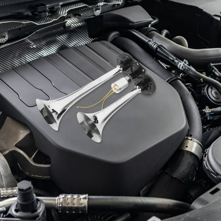 Hytrove Loud Sound Horn 1Set of Aluminum Alloy for Car Truck Motorcycle