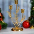 thumbnail image 5 of Christmas Decorations Christmas Candle Rings Wreath Christmas Iron Metal Candlestick Decoration Romantic Table Candlelight Decoration for Home Party Christmas Table Mantel Decorations, 5 of 7