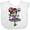 AA-White, variant on Inktastic Día de los Muertos girl with decorative skull balloon Boys or Girls Baby Bib