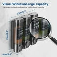 thumbnail image 4 of CZQ 3 Chamber Wall-Mounted Shower Dispenser No Drill Large Capacity Bathroom Organizer, 4 of 7