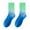 Green, variant on Men's Tie Dye Socks, Gradient Color Cotton Casual Socks Mid Calf, Fashion Unisex Blue A