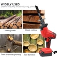 thumbnail image 2 of Audessy 24V Cordless Reciprocating Saw Variable Speed with 2 Rechargeable Battery,8 Saw Blade,Wood Blade and LED Light,Electric Hand Saw, 2 of 9